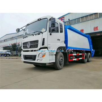 Dongfeng 6x4 camion à ordures chargeur hydraulique arrière